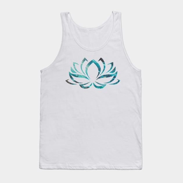 Abstract - Lotus Flower Tank Top by lunaroveda